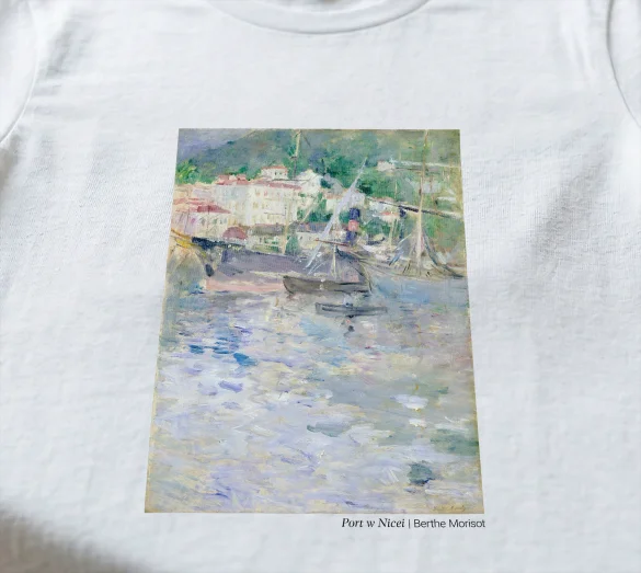 Koszulka z nadrukiem Port w Nicei Berthe Morisot