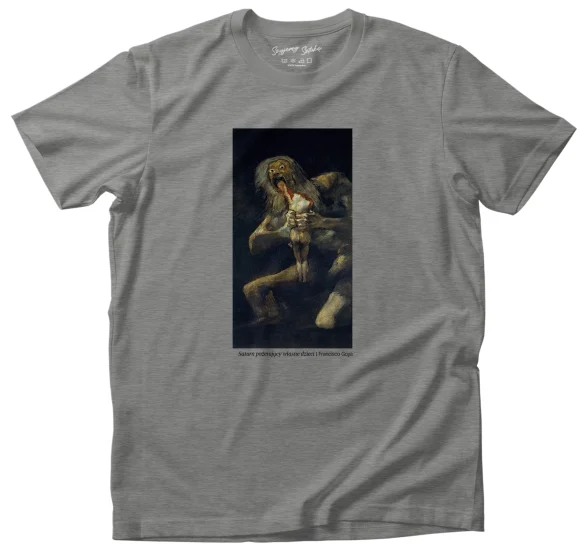 Koszulka z nadrukiem Saturn pożerający własne dzieci Francisco Goya