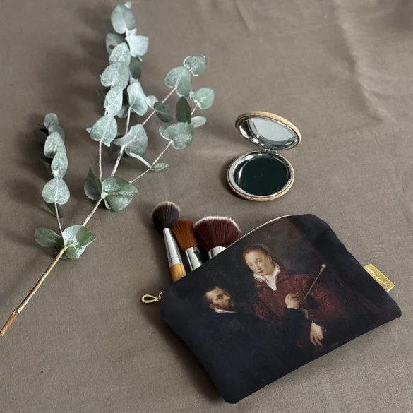 Kosmetyczka mini Bernardino Campi malujący Sofonisbę Anguissolę Sofonisba Anguissola