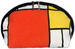 Kosmetyczka Kompozycja w czerwieni, żółci, błękicie i czerni Piet Mondrian