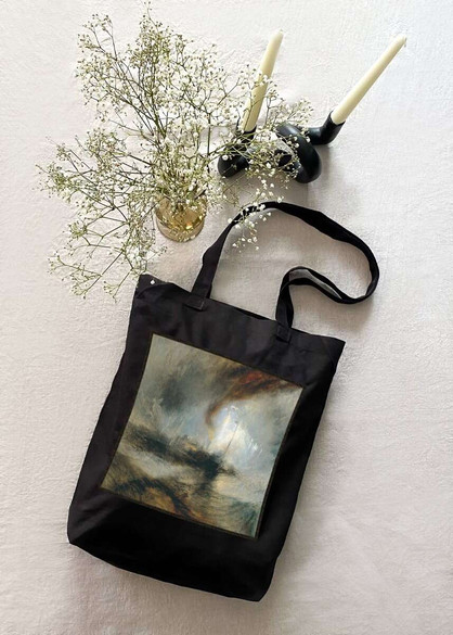 Torba z naszywką Śnieżyca: Parowiec na wejściu do portu William Turner