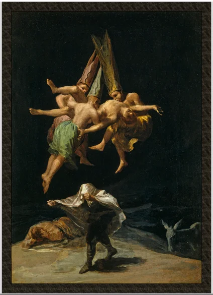Naszywka Lot czarowników Francisco Goya