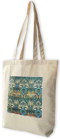 Torba z naszywką Paw i smok William Morris