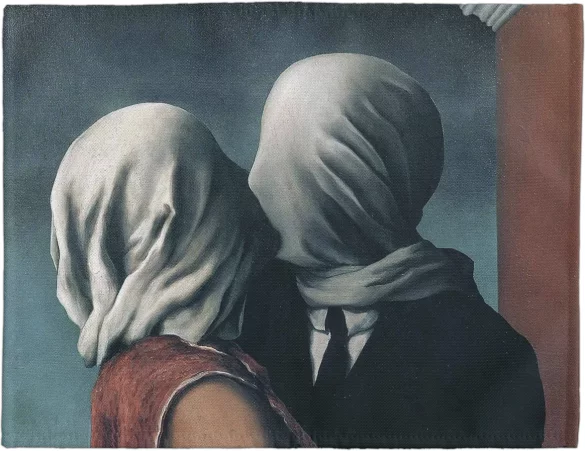Podkładka na stół Kochankowie René Magritte