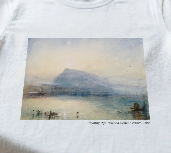 Koszulka z nadrukiem Błękitny Rigi, wschód słońca William Turner