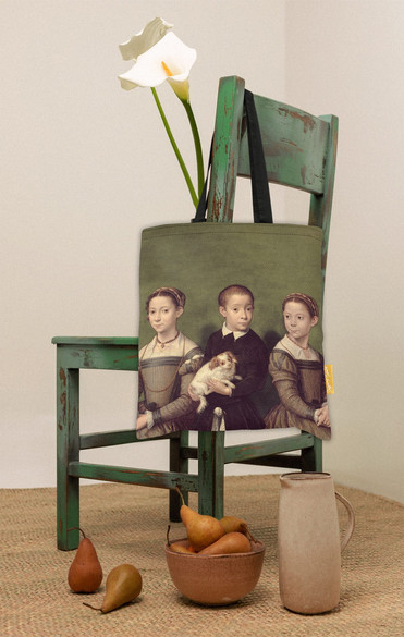 Torba na ramię Troje dzieci z psem Sofonisba Anguissola