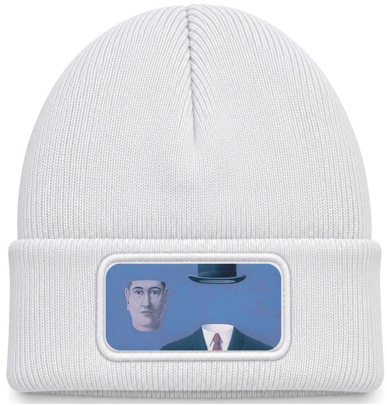 Czapka zimowa Pielgrzym René Magritte – biała