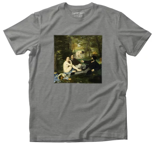 Koszulka z naszywką Śniadanie na trawie Édouard Manet