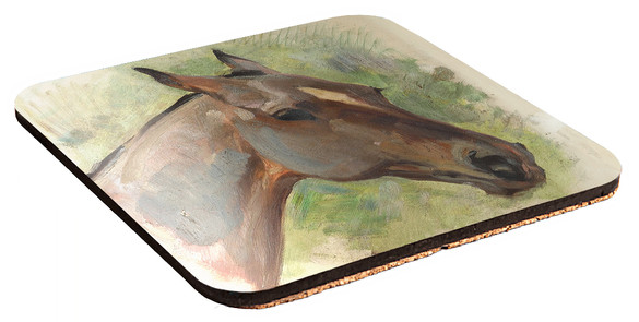 Podkładka pod kubek Głowa gniadego konia Wojciech Kossak