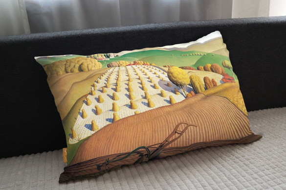 Poduszka Fall Plowing Grant Wood