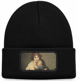 Czapka zimowa Autoportret z córką Élisabeth Vigée-Lebrun – czarna