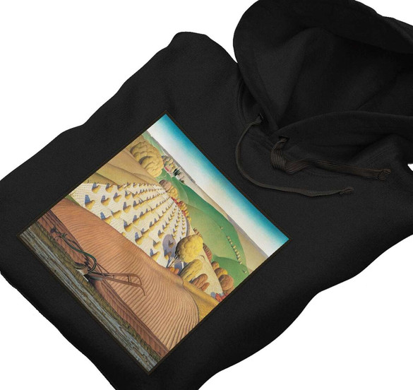 Bluza z naszywką Fall Plowing Grant Wood
