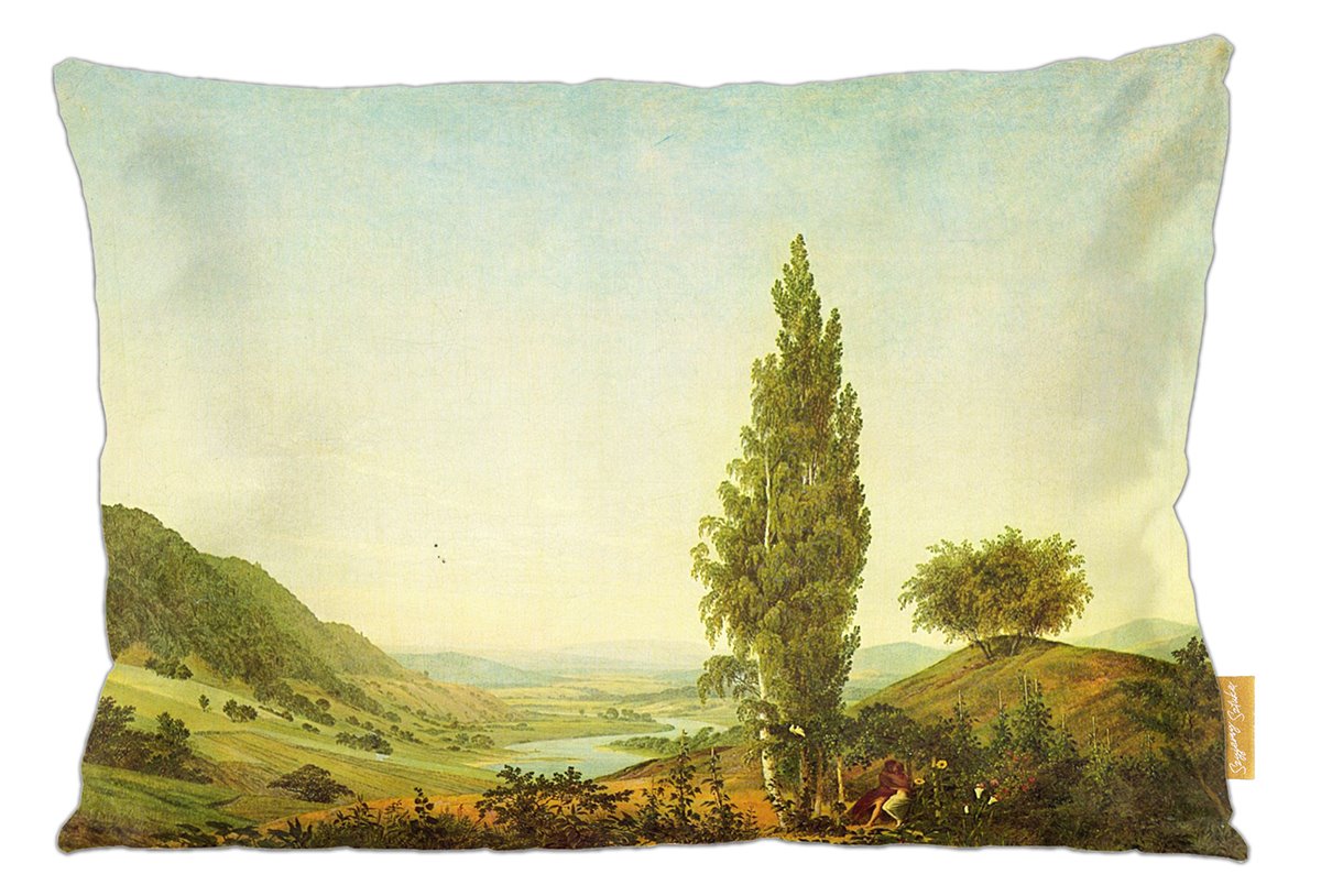 Poduszka dekoracyjna na prezent z obrazem Lato Caspar David Friedrich Szyjemy Sztukę