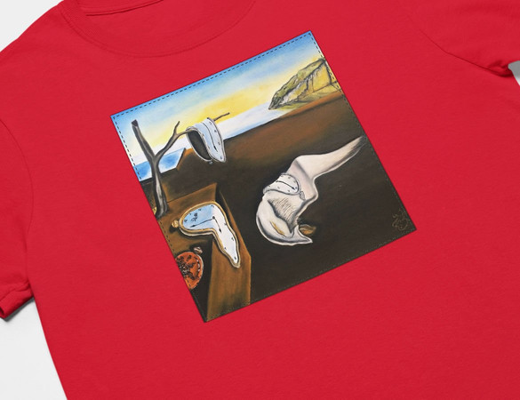 Koszulka z naszywką Trwałość pamięci Salvador Dali