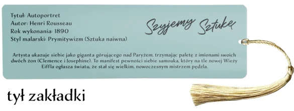 Zakładka do książki Autoportret Henri Rousseau