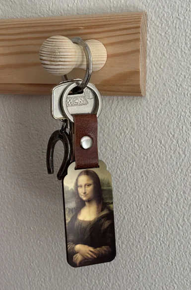 Brelok Mona Lisa Leonardo da Vinci