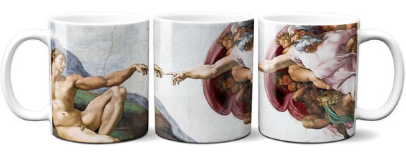 Kubek Stworzenie Adama Michał Anioł