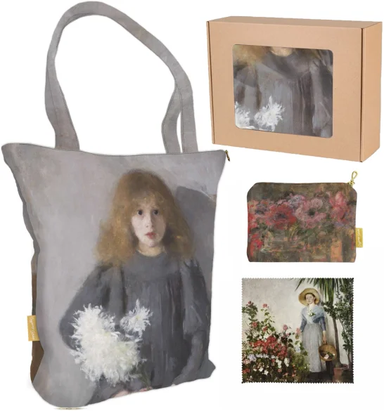 Zestaw prezentowy Olga Boznańska Torba + Kosmetyczka + Ściereczka