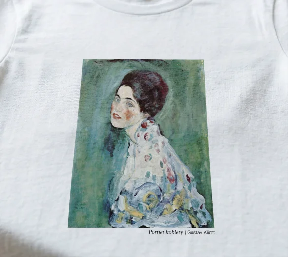 Koszulka z nadrukiem Portret kobiety Gustav Klimt