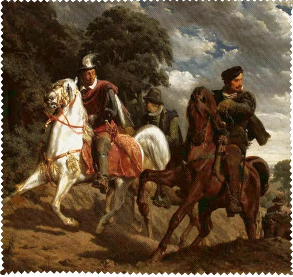 Ściereczka do okularów Ucieczka Henryka Walezego z Polski Artur Grottger