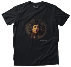 Koszulka z nadrukiem Głowa meduzy Caravaggio