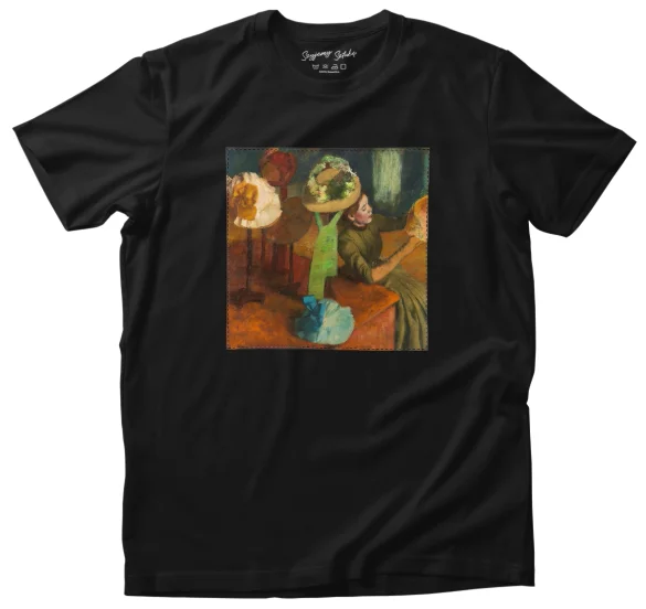 Koszulka z naszywką Sklep z kapeluszami Edgar Degas