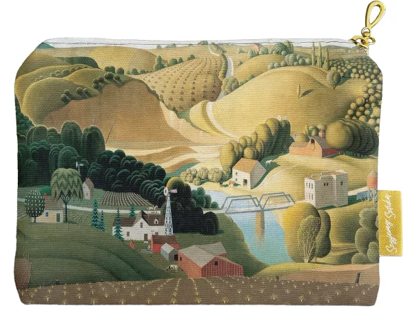 Kosmetyczka mini Stone City Grant Wood