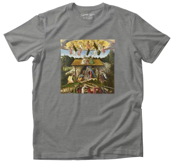 Koszulka z naszywką Mistyczne narodzenie Sandro Botticelli