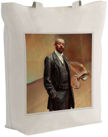 Torba z naszywką Autoportret z paletą Jacek Malczewski