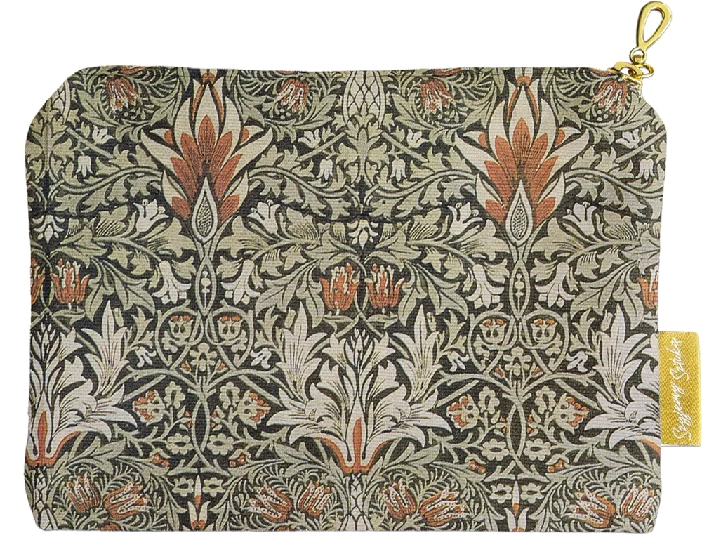 Kosmetyczka mini Główka węża William Morris