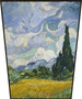 Ekran Pole pszenicy z cyprysami Vincent Van Gogh
