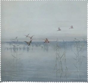 Ściereczka do okularów Kaczki nad moczarami Stanisław Masłowski