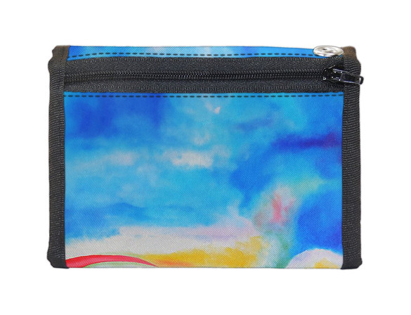 Portfel Szare linie z czarnym, niebieskim i żółtym Georgia O’Keeffe