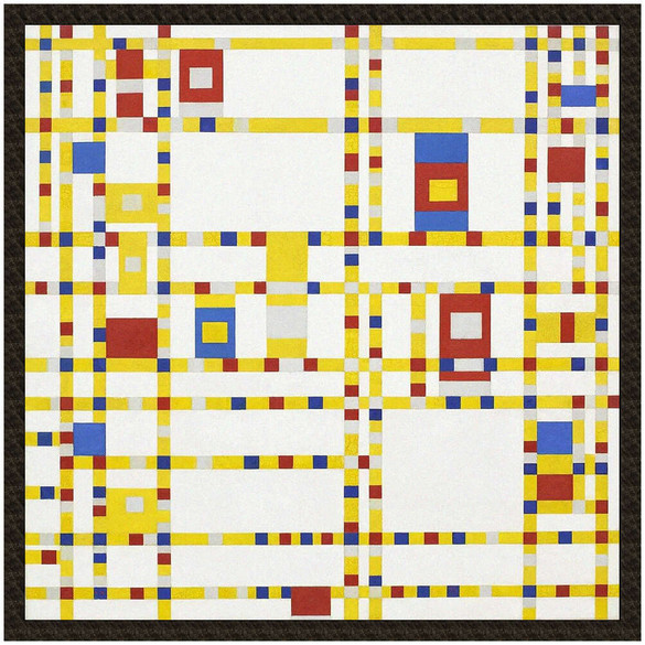 Naszywka Broadway Boogie Woogie Piet Mondrian