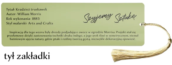 Zakładka do książki Kradzież truskawek William Morris