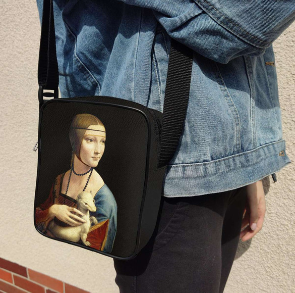 Torba Listonoszka Dama z gronostajem Leonardo da Vinci