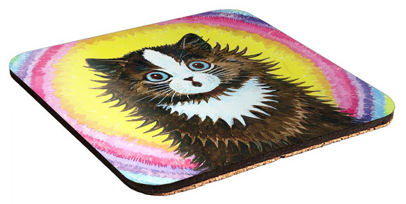 Podkładka pod kubek Kot w tęczy Louis Wain