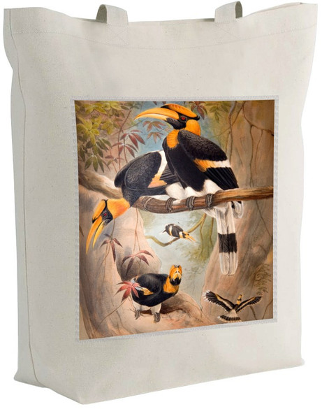 Torba z naszywką Concave casque Hornbill Joseph Wolf