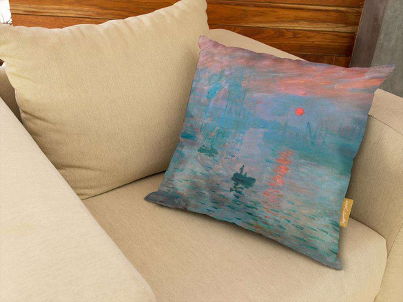 Poduszka Impresja, wschód słońca Claude Monet