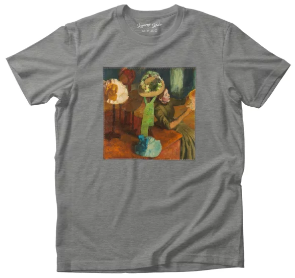 Koszulka z naszywką Sklep z kapeluszami Edgar Degas