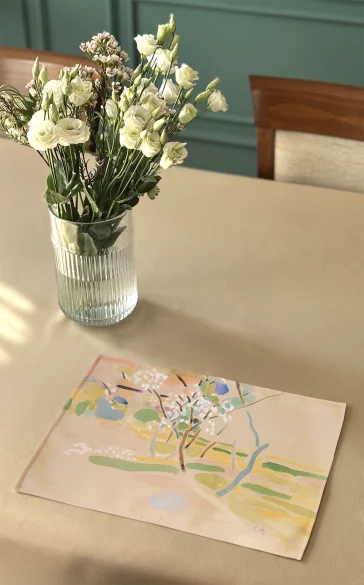 Podkładka na stół Kwitnąca jabłoń Curt Herrmann