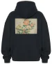 Bluza oversize Chryzantemy i pszczoła Katsushika Hokusai