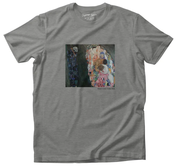 Koszulka z nadrukiem Śmierć i życie Gustav Klimt