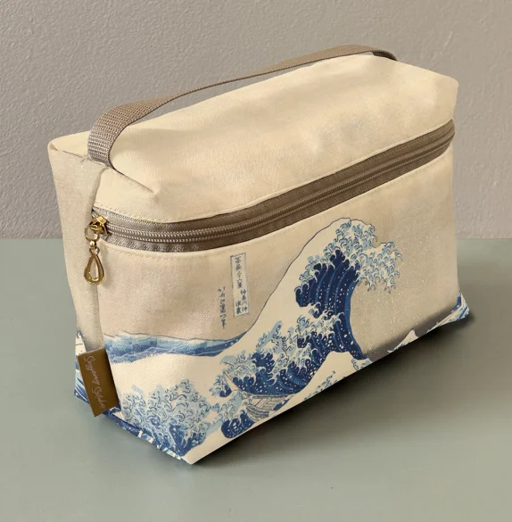 Kosmetyczka kuferek Wielka Fala w Kanagawie Katsushika Hokusai