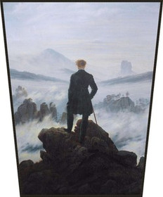 Ekran Wędrowiec nad morzem mgły Caspar David Friedrich