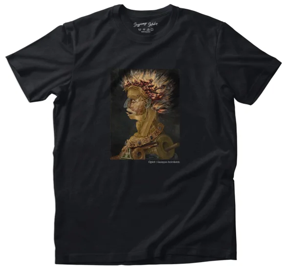 Koszulka z nadrukiem Ogień Giuseppe Arcimboldo