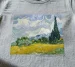 Bluzka damska Pole pszenicy z cyprysami Vincent Van Gogh