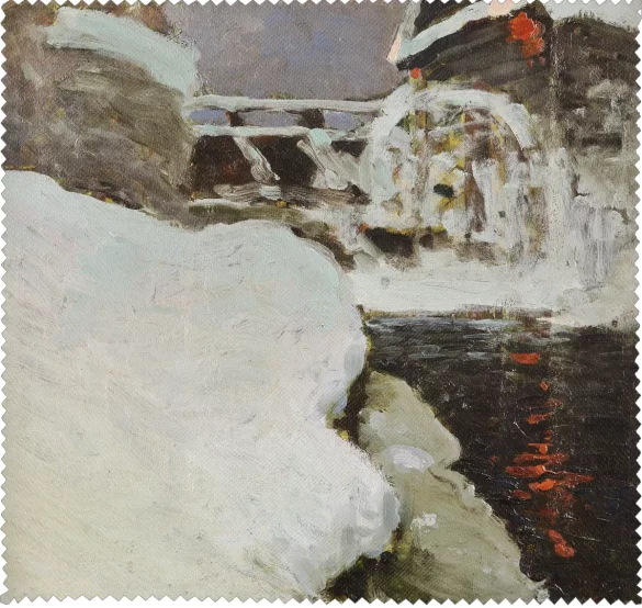 Ściereczka do okularów Młyn zimą Ferdynand Ruszczyc