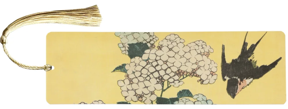 Zakładka do książki Hortensja i Jaskółka Katsushika Hokusai