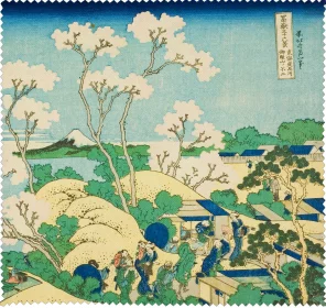 Ściereczka do okularów Wzgórze Goten w Shinagawa nad Tokaido Katsushika Hokusai